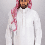 ثوب كلاسيك شبابي,  جبزور مثلث, كريمي