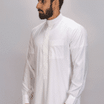 ثوب كلاسيك شبابي, أكمام كبك, كريمي