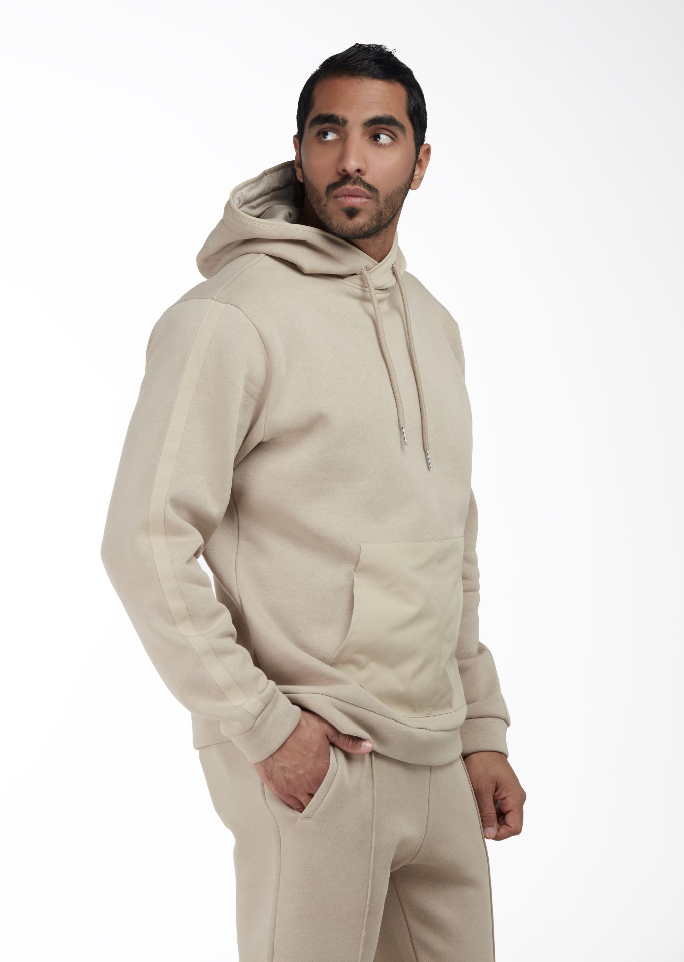 Men's Pullover Hoodie, Beige – AlShiaka Store