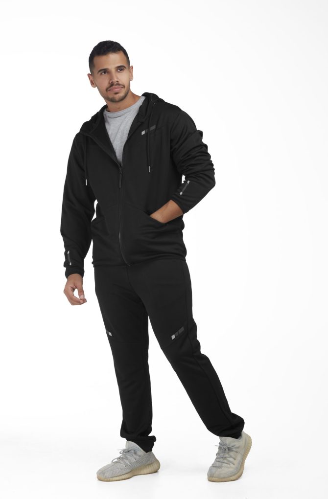 Black luminous Jacket, Hooded Jacket – AlShiaka Store