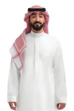 ثوب , زخرفات , كريمي , رجالي