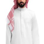 ثوب , زخرفات , ابيض ,شبابي