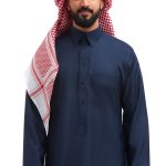 ثوب , زخرفات , كحلي ,شبابي