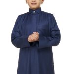 ثوب, شتوي, أزرق, ولادي