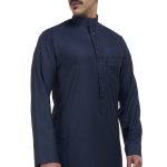 ثوب, شتوي, كحلي, رجالي