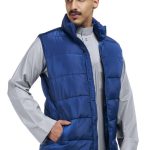 Vest , Navy Blue , Men