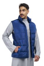Vest , Navy Blue , Men