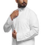ثوب مزخرف شبابي, أبيض