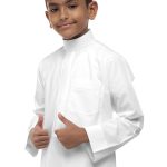 ثوب مزخرف أبيض, (أطفال - ولادي)