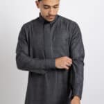 Rethobe Winter Thobe, Charcoal Color, Cufflink, Youth