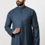 ثوب أعمال شتوي، لون أخضر، رجالي