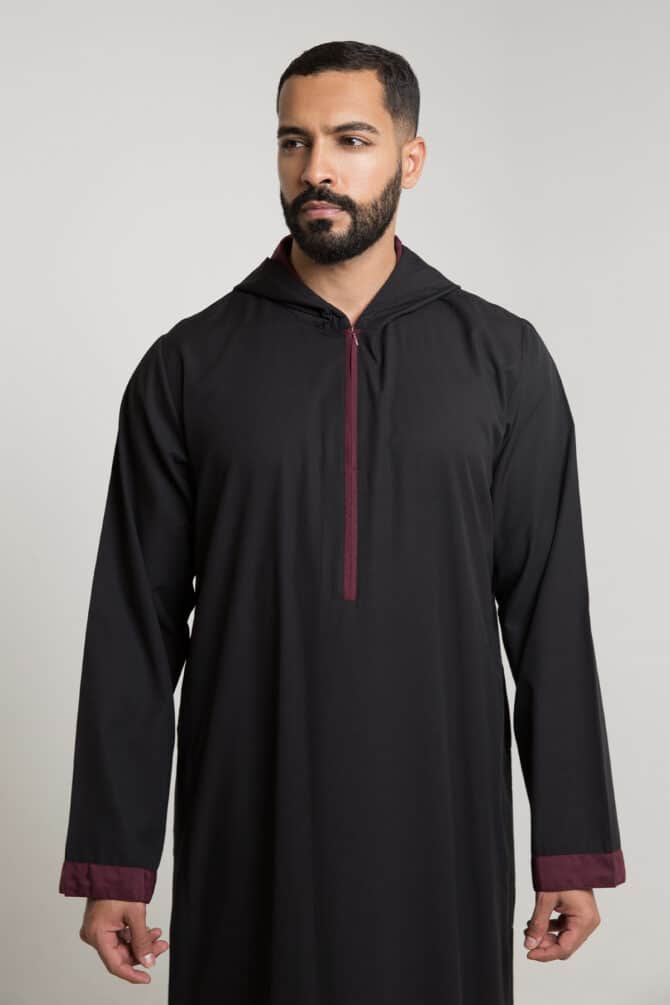 jalabiya-black-zipper-hoodie-moroccan-burgundy-3