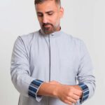 Rethobe Oxford Grey Green Thobe