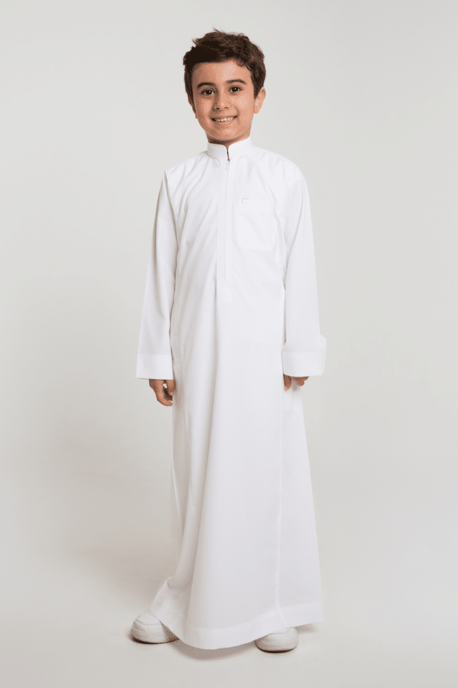 rethoube-trendy-thobe-kids-metal-white-round-zipper-collar-boy-1