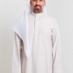 ثوب كلاسيك صيفي بيج