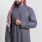 Classic Summer Dark grey Thobe