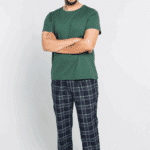 Pajama Set Green Men
