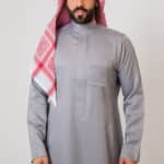 Versace Thobe, Light Grey Color, Hidden Zipper