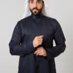 Versace Thobe, Navy Blue Color, Hidden Zipper