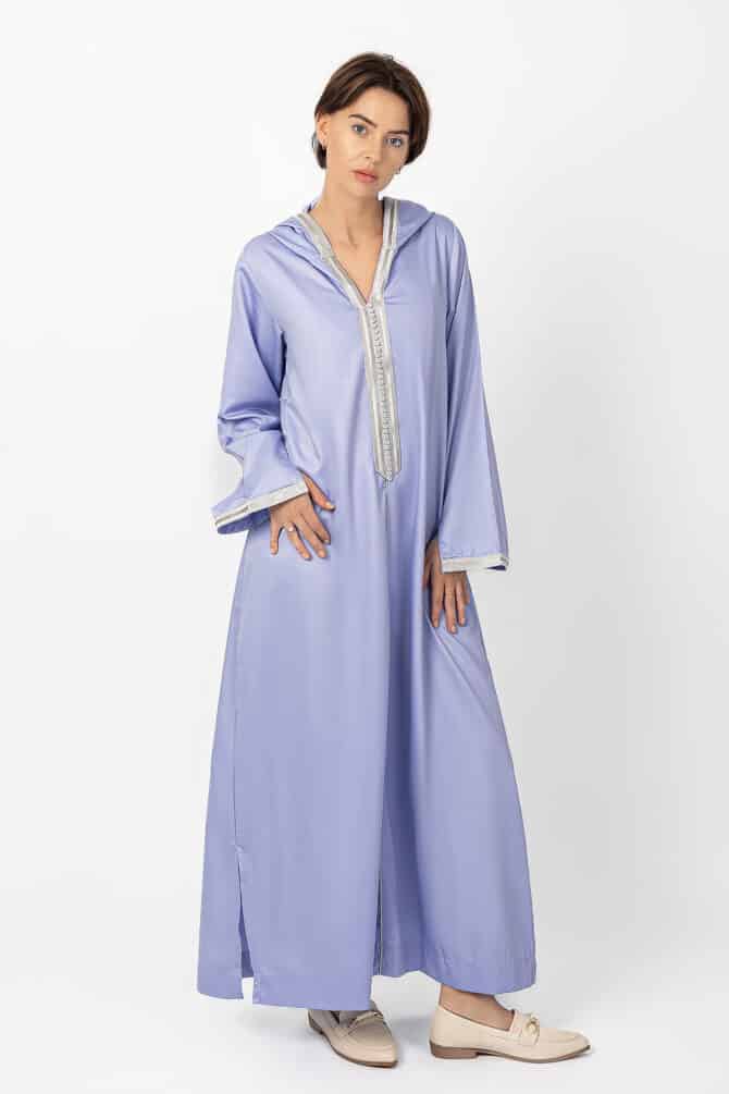 Moroccan Jalabiya-Lavender-Alshiaka-4