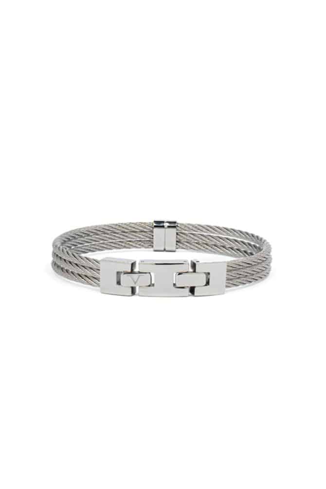 Versace-Bracelet-Steel&Stone-Silver-Alshiaka-1
