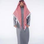 ثوب كلاسيك شتوي رجالي رمادي