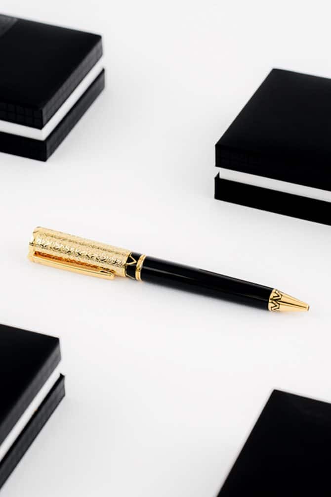 Versace Engraved Black Pen-Alshiaka-3