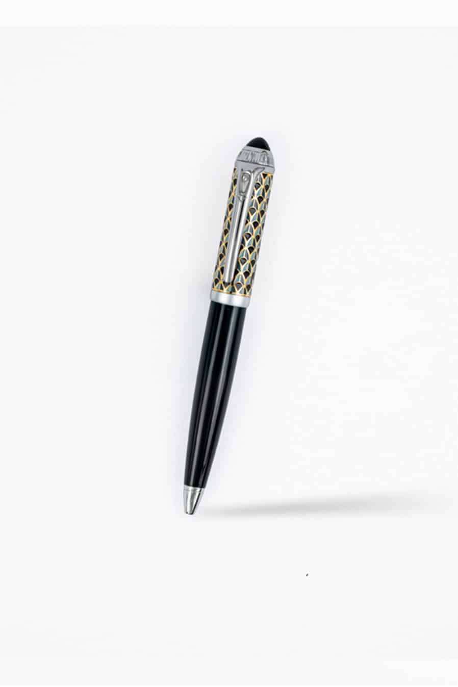 Versace Gold & Black Engraved Pen