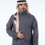 ثوب أعمال شتوي رجالي رمادي