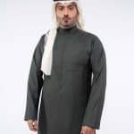 ثوب أعمال شتوي رجالي زيتي
