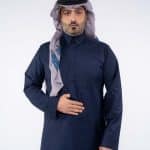 Men’s Classic Winter Thobe – Navy Blue
