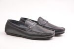 Al Shiaka Wasm Men’s Black Moccasin Shoes