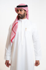 ثوب زخرفات رجالي كريمي