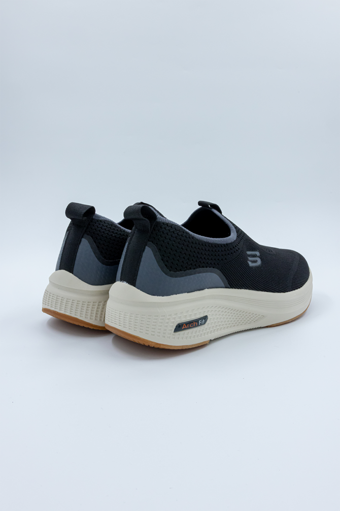 AlShiaka Wesm Black & Dark Grey Men’s Sport Shoes - Image 3