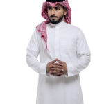 ثوب أعمال أبيض, ياقة دائرية, شبابي