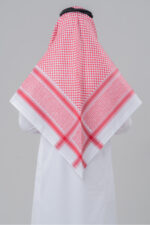 Al Shiaka Prime Shemagh - Dark Red - Image 3