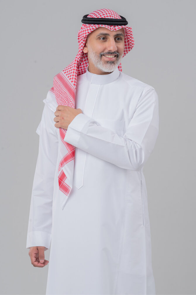 Al Shiaka Prime Shemagh - Dark Red - Image 4