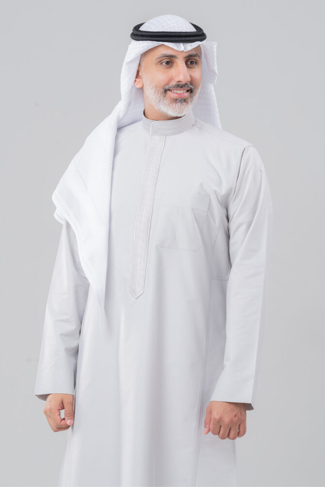 ⁦شماغ الشياكة برايم - أبيض⁩ - الصورة ⁦2⁩