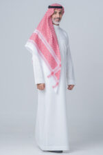 Al Shiaka Venieri Shemagh for men - Red - Image 5