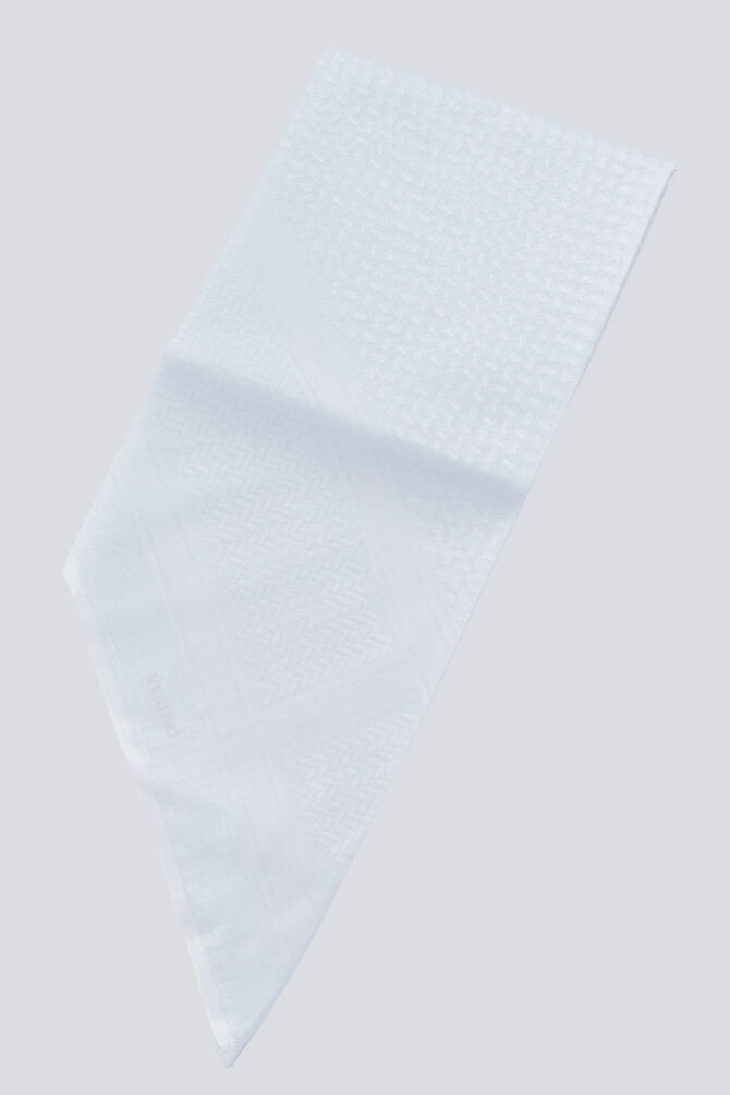 Al Shiaka Venieri Shemagh for men - White - Image 4