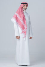 Al Shiaka Venieri 2 Shemagh for men - Red - Image 4
