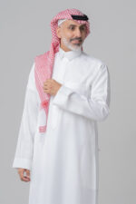 ⁦ثوب زخرفات رجالي كريمي من الشياكة – سميراميس⁩ - الصورة ⁦6⁩