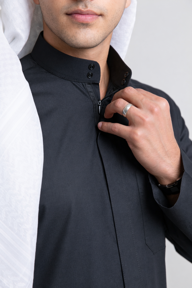 Classic Summer, Thobe, Black, Boys - Image 2