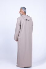 Prime Moroccan Jalabiya – Light Brown for men - Image 3