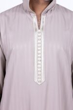 Prime Moroccan Jalabiya – Light Brown for men - Image 4