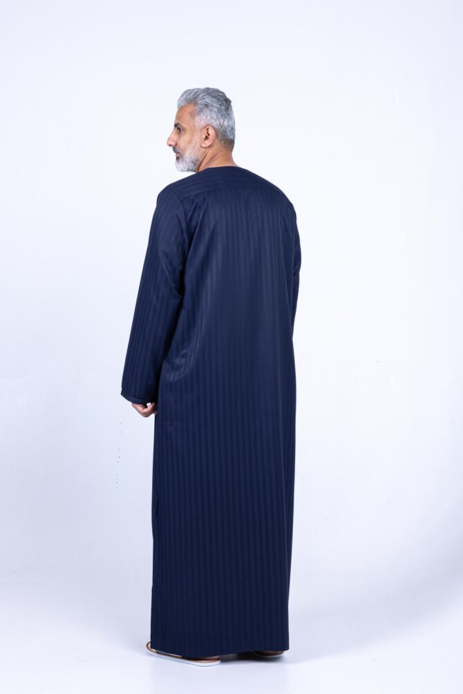 ⁦جلابية برايم المغربية – كحلي⁩ - الصورة ⁦2⁩