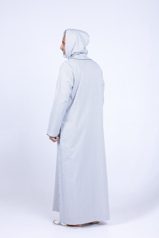 ⁦جلابية الشياكة رجالي – ري ثوب  أبيض⁩ - الصورة ⁦2⁩