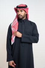 ⁦ثوب مزخرف من الشياكة ,سميراميس رجالي, لون أسود⁩ - الصورة ⁦3⁩
