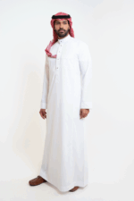 Thobe Rethobe, White Color, Button , Men