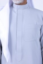 ⁦ثوب الشياكة الفاخر سميراميس, لون رمادي فاتح⁩ - الصورة ⁦3⁩
